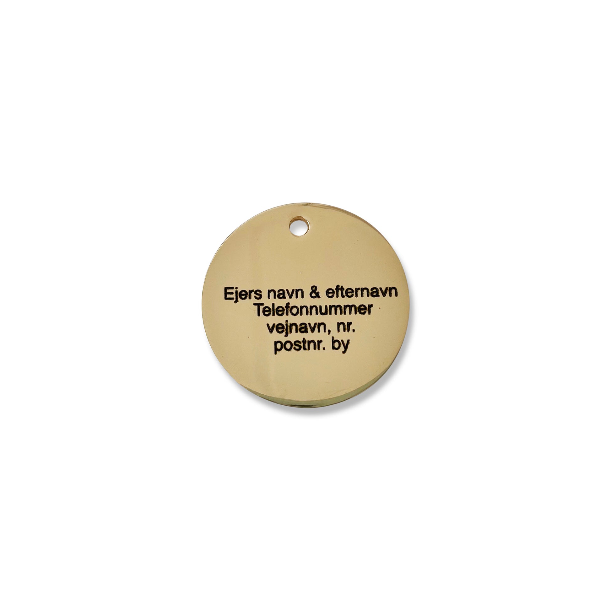 ID tag light blue with paw prints