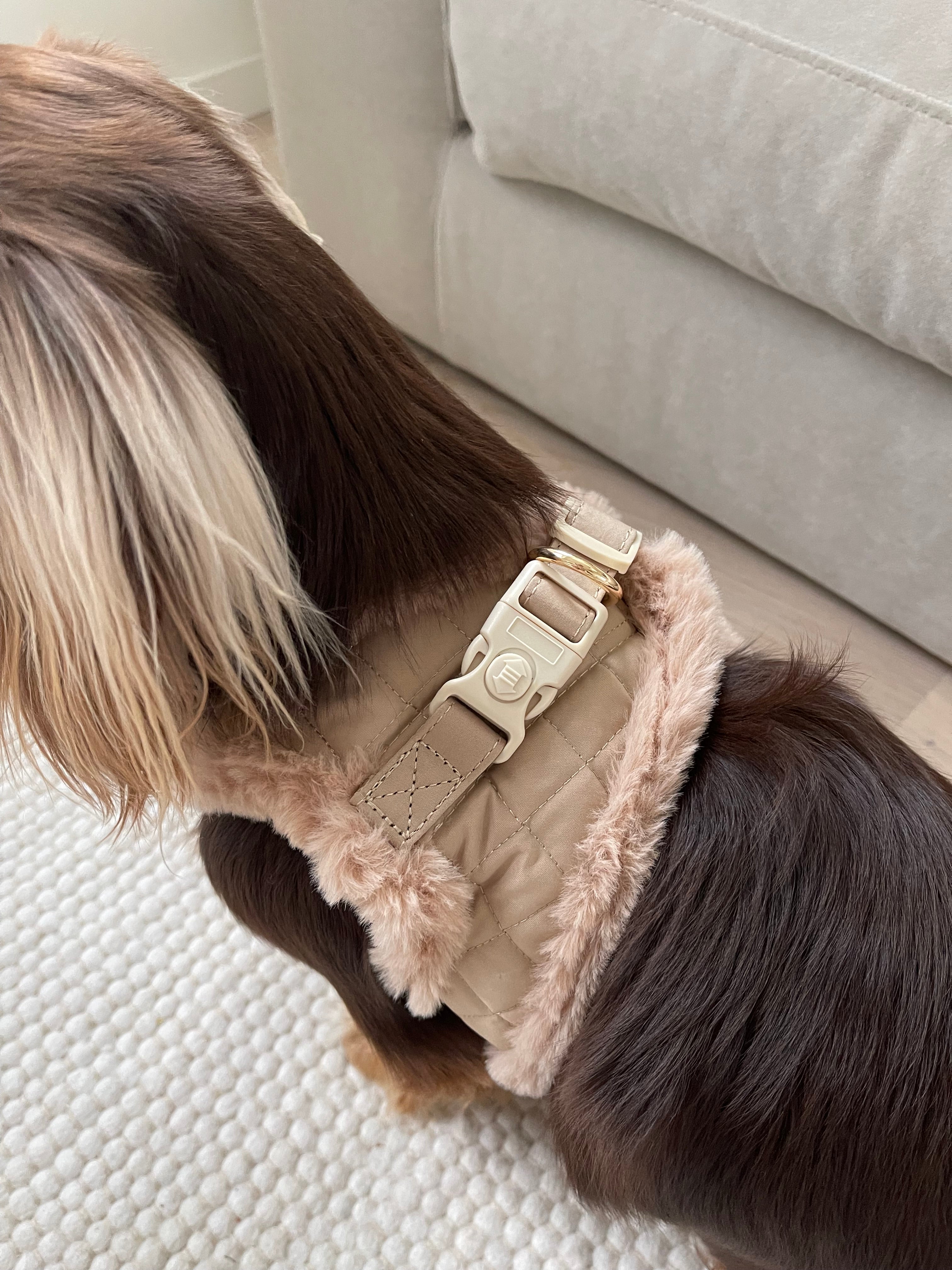 Quilted teddy sele toffee