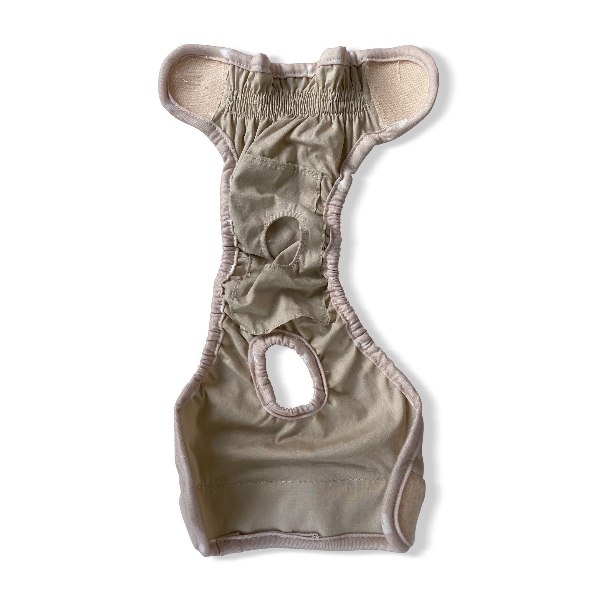 Løbetidsbukser beige m. hjerter