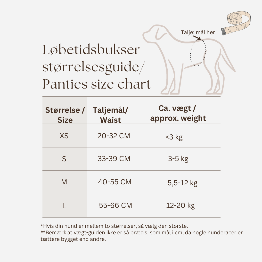 Størrelsesguide