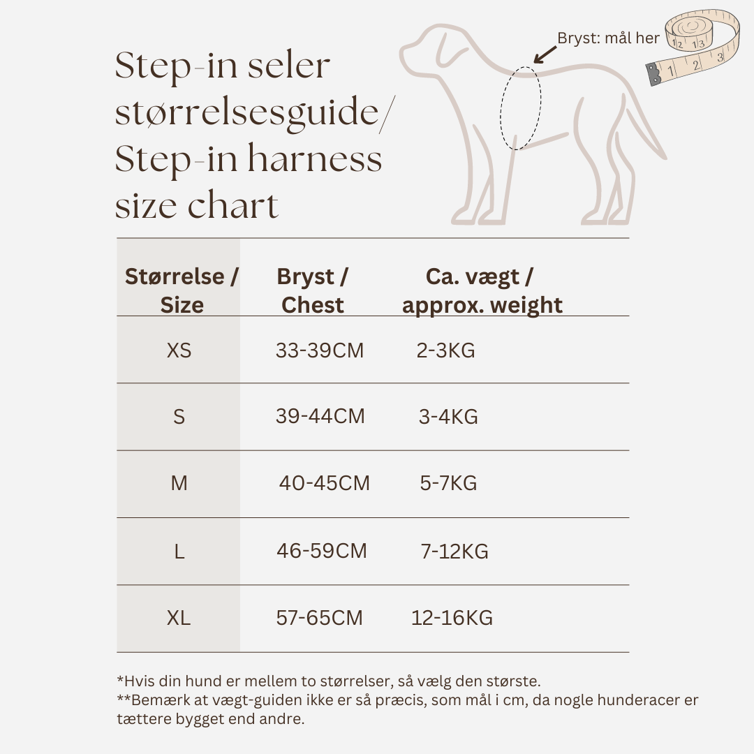 Størrelsesguide