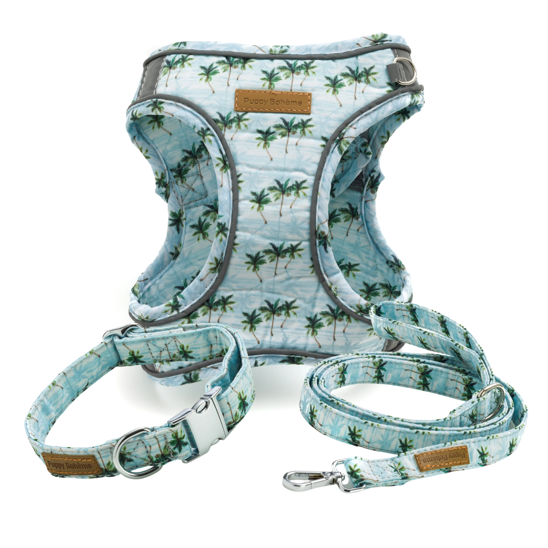 Palms Set: Halsband, koppel, och step-in sele