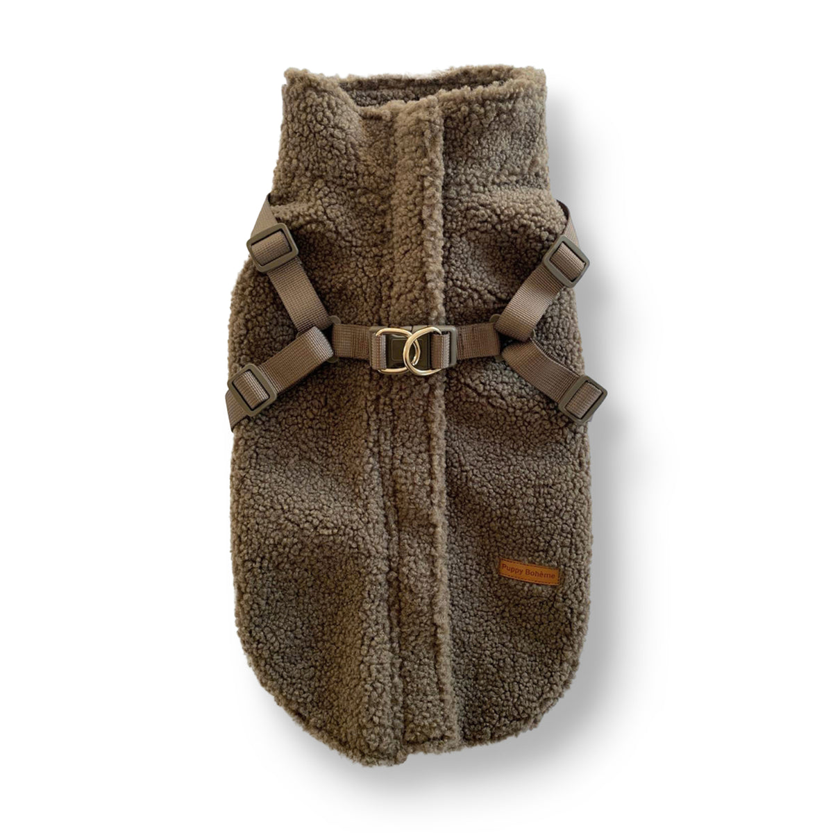 NYHED Teddy jakke med sele Walnut