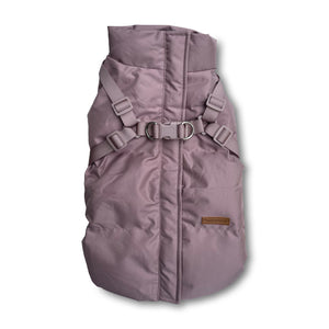 NEW IN: Winter coat with harness - Mauve