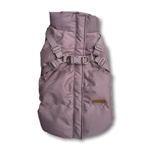 NEW IN: Winter coat with harness - Mauve