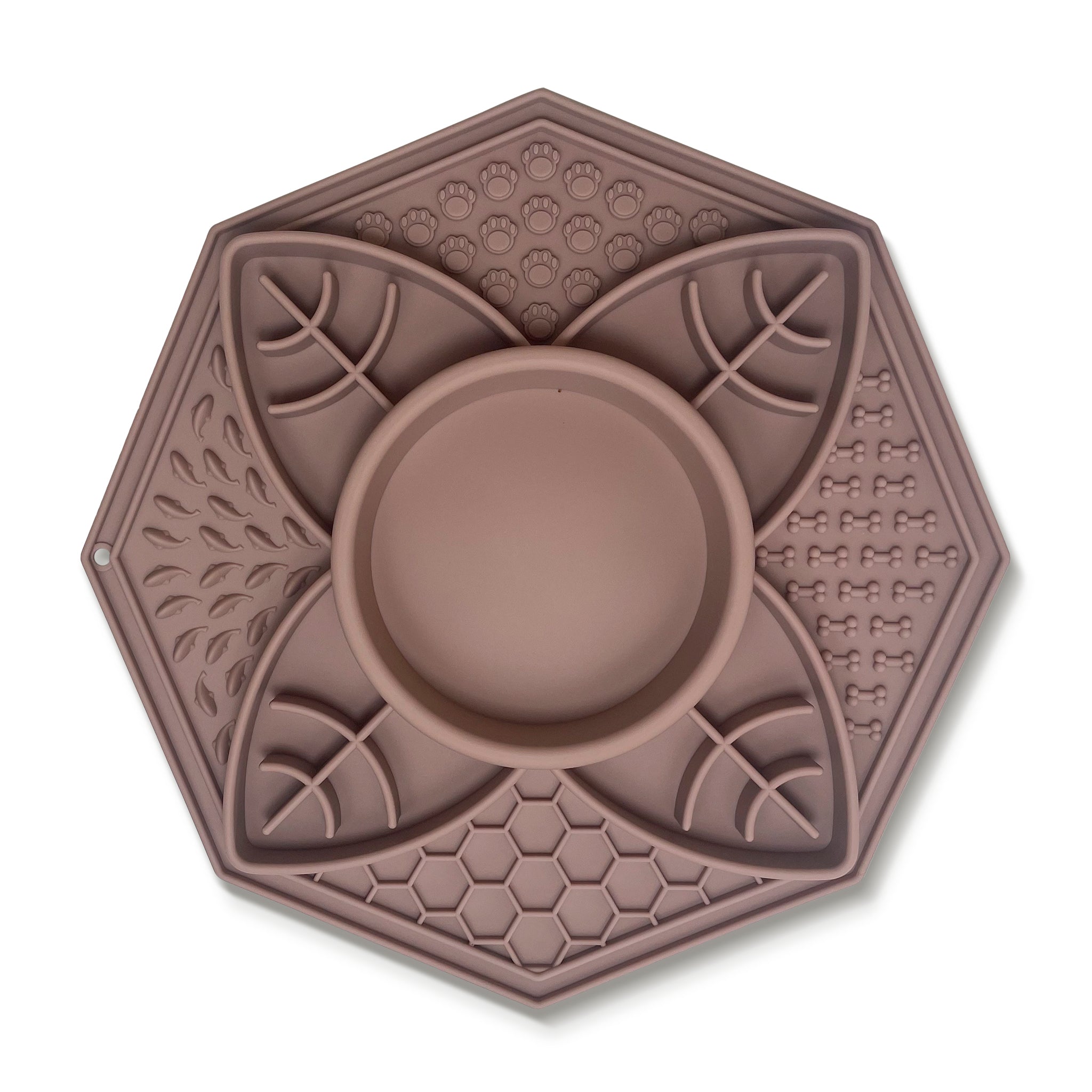 Mandala slikkemåtte gammelrosa