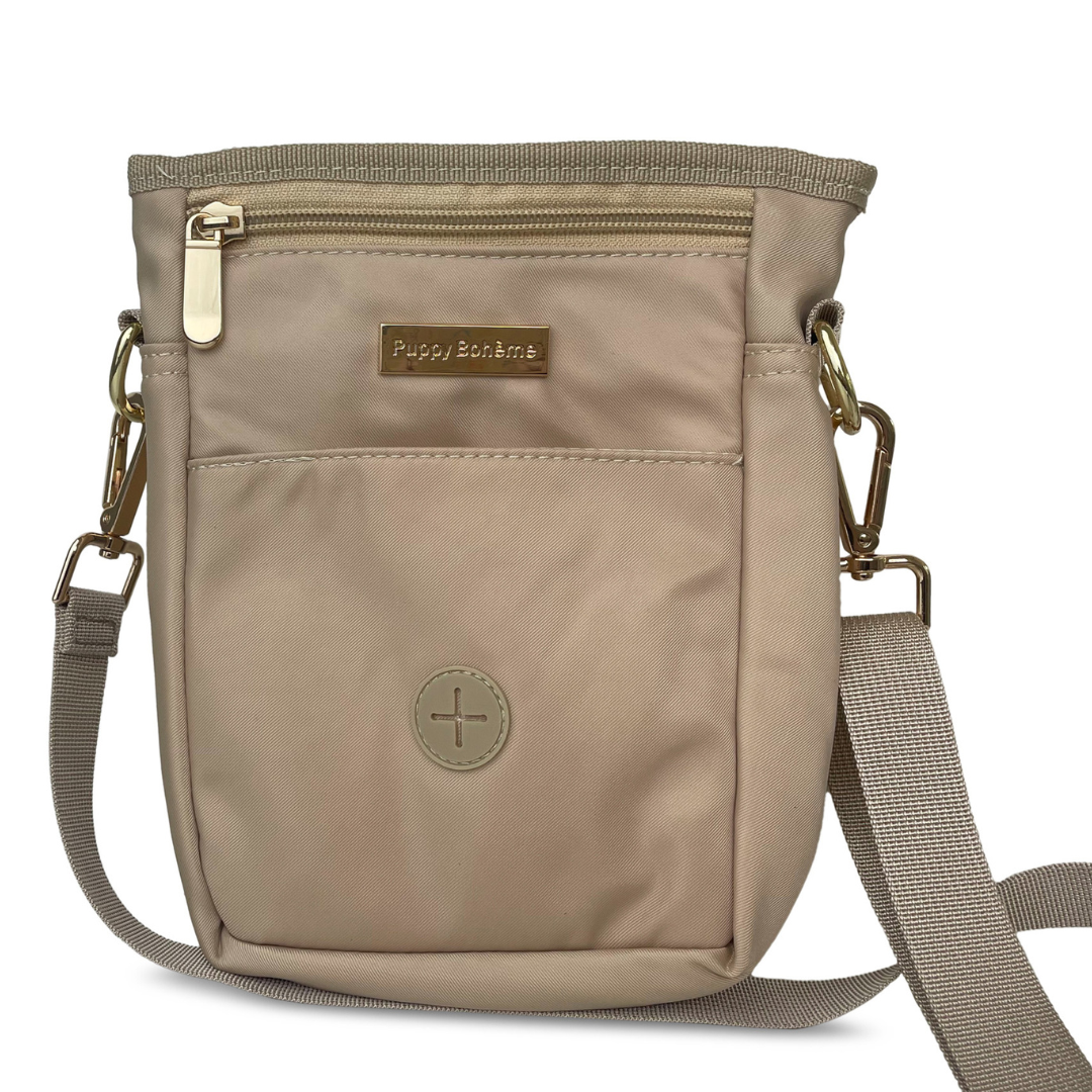 Dog walking bag café latte